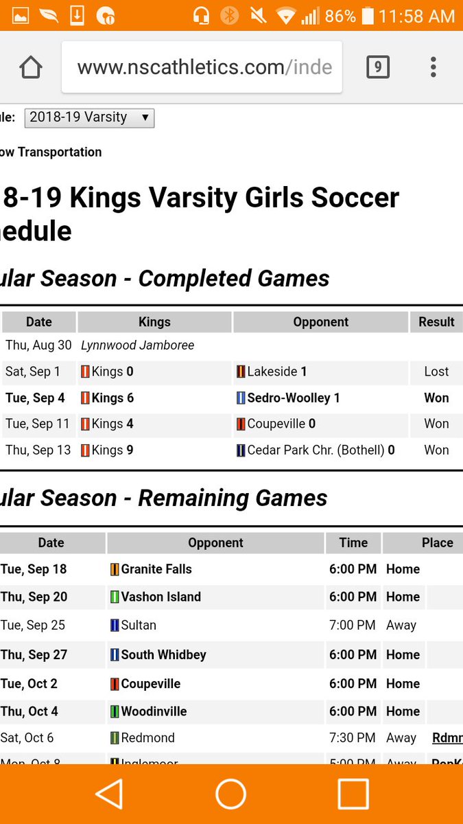 KhsSports's tweet photo. A look at Volleyball and Girls soccer results so far this season https://t.co/g9QZ0WKIcJ