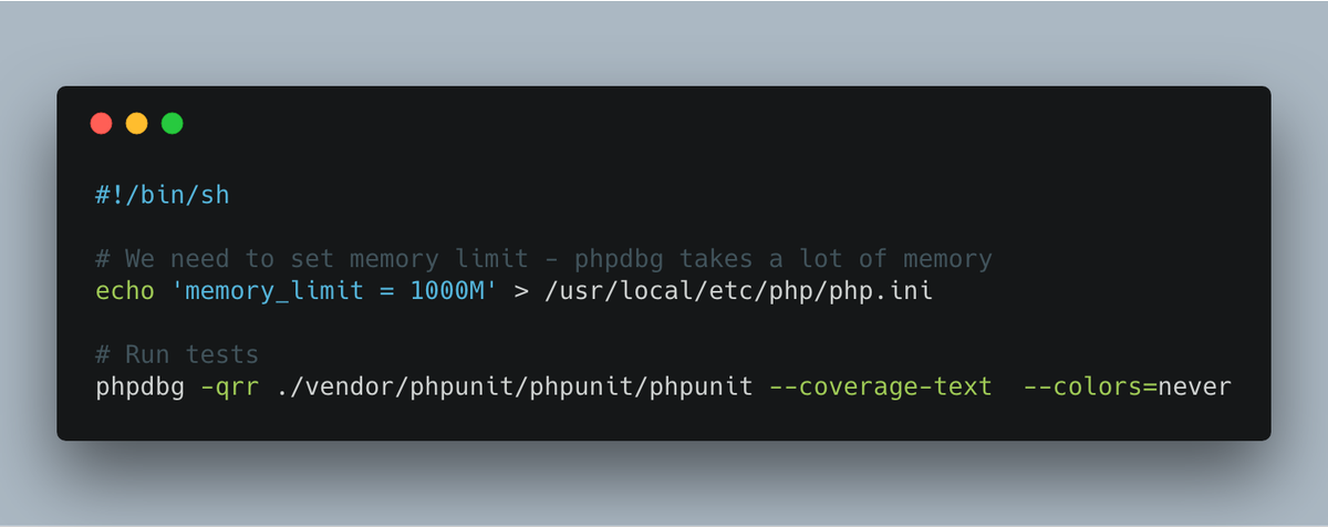 pionl's tweet image. Swapped #xdebug code #coverage to #phpdbg with huge speed up. From 3.36 minutes, Memory: 34.00MB to 13.29 seconds, Memory: 118.00MB. Only had to set memory limit #docker #gitlab #php