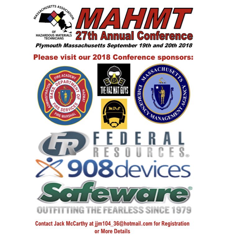 MAHMT270's tweet photo. The @MassDFS Hazmat Director has issued a challenge to all district teams to attend @fedresources session at the conference and identify unknowns. Which team can ID fast &amp; accurate? Is your district up for the challenge? https://t.co/VHKldBbFCE