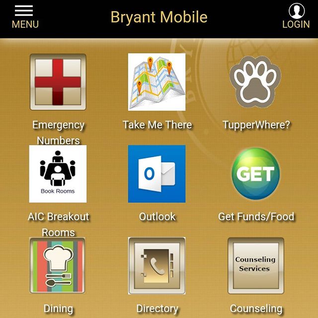 LifeAtBryant's tweet photo. Hey, Bulldogs. TupperWhere? is live on the BryantMobile app and you can use it to see my scheduled on-campus appearances. Figured we'd try it out with a quick #TupperTime "office hours" session for pats and scritches on a Friday afternoon. 😁 📷: @bryantutupper https://t.co/676WiW7w3i