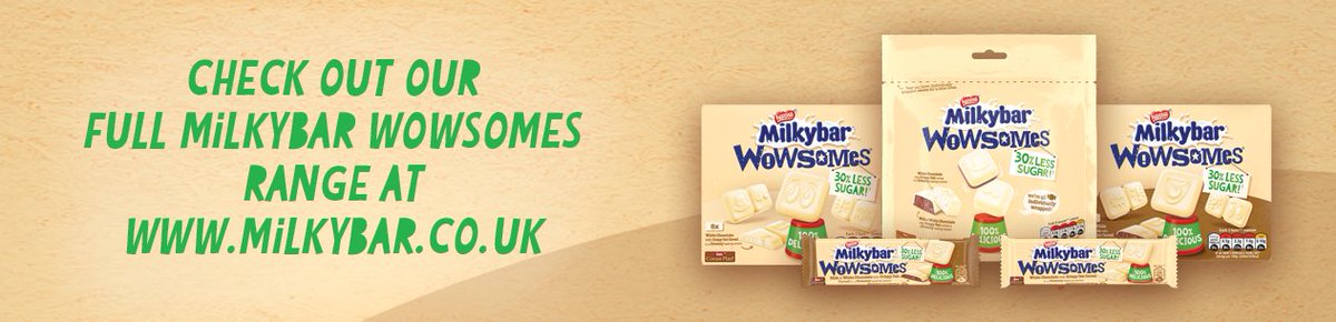 TheWorkPerk's tweet photo. Have you tucked into a @Milkybaruki #Wowsomes sample yet? Here are a few more reasons to try them… 
- 30% less sugar than similar #chocolate brands 
- #GlutenFree 
- Under 100kcal 
#FridayFeeling = WOW 😁🙌 #TheWorkPerk #Milkybar #MilkybarWowsomes #WowsomesWhyNot https://t.co/2eN2FVwIrz
