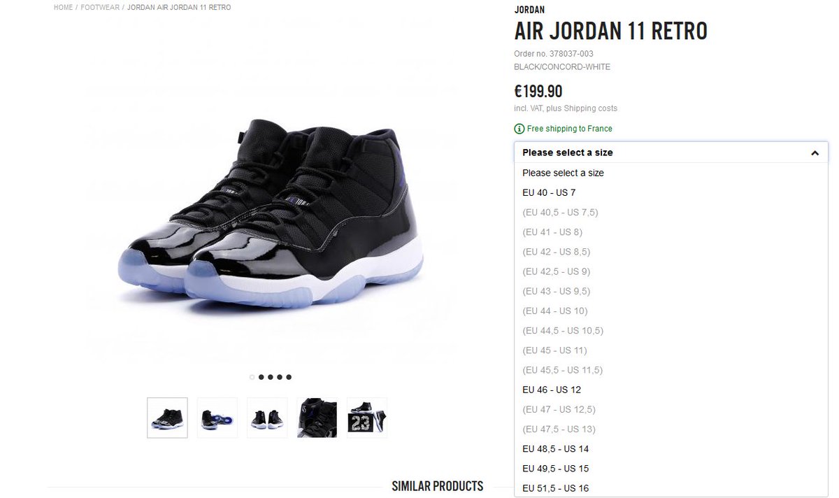 when are the space jam 11s restocking