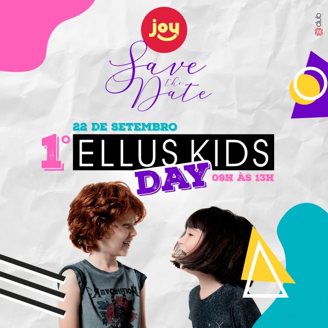 Joy_Kids_'s tweet photo. Save the date!
Vem aí o 1º Ellus Day Kids na Joy! 😍😍😍

Dia 22 de setembro, das 9h às 13h.
Traga os pequenos e venha comemorar com a gente!
 
#lojajoy #dubmkt #joybm #modajovem https://t.co/1KhgXl1wdc