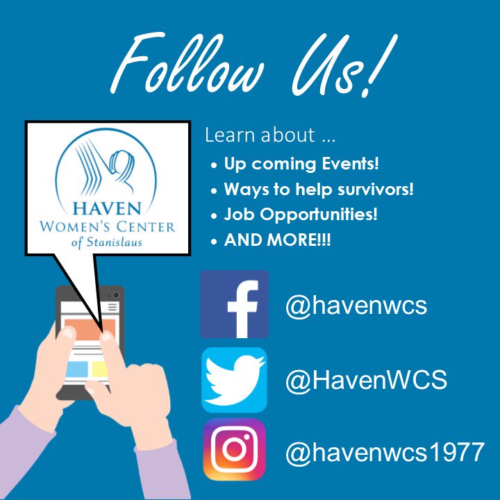 HavenWCS's tweet photo. Follow Us! Stay updated on events, fundraisers, and more! Check out our website: https://t.co/uI27XDLLZS to learn about our services! #havenwcs #awareness #nonprofit https://t.co/GYAZ5AifiE