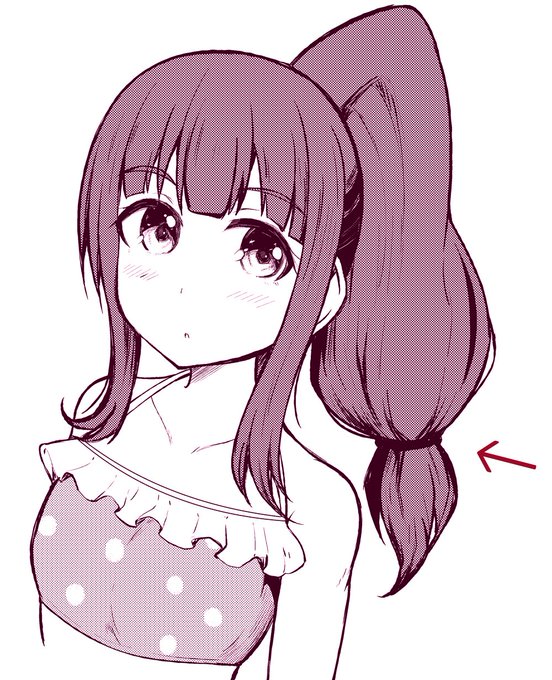 かなたのポニテ先っぽ縛りええんじゃ～ 