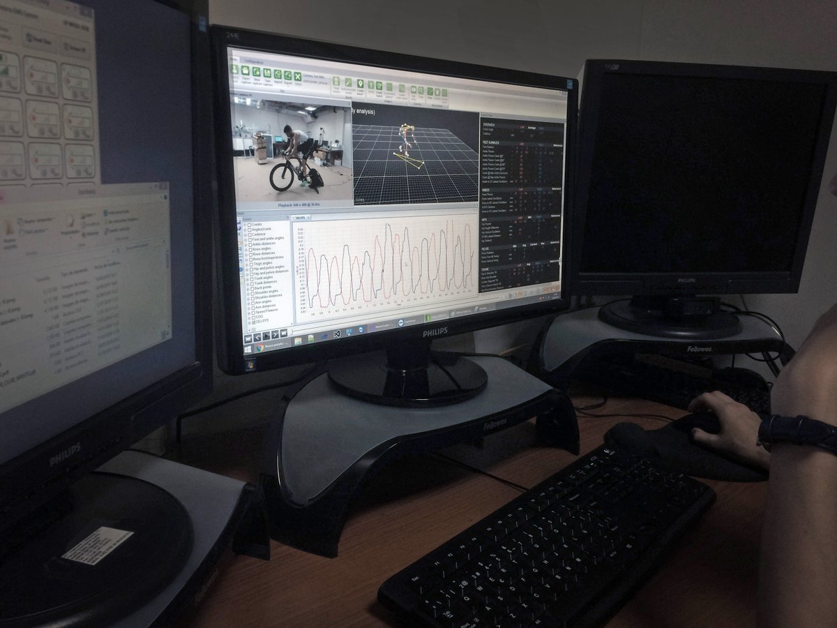 STTSystems's tweet photo. 3D kinematics in cycling complemented with EMG data 👉 #Cycling3DMA plus @delsysinc #TrignoAvanti. Awesome insights. With @podotec https://t.co/BrbODsobDf