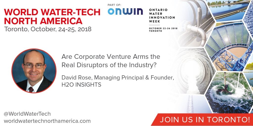 Looking forward to participating at World Water-Tech  North America #WorldWaterTech. A number of great speakers and innovators in water.