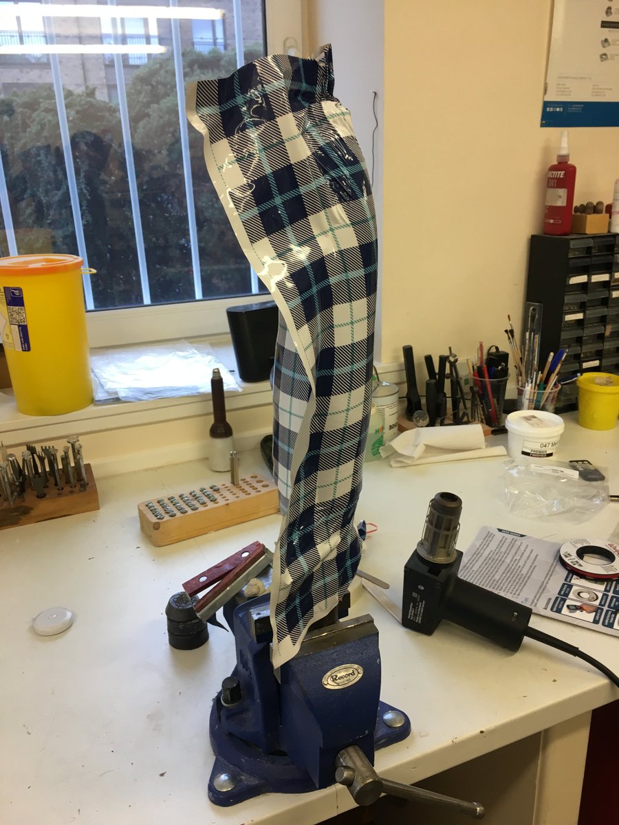 HCiVioClinic's tweet photo. Custom made tartan printed onto Limbwrap from Limbtex.  Great result. https://t.co/Yo806foM6L