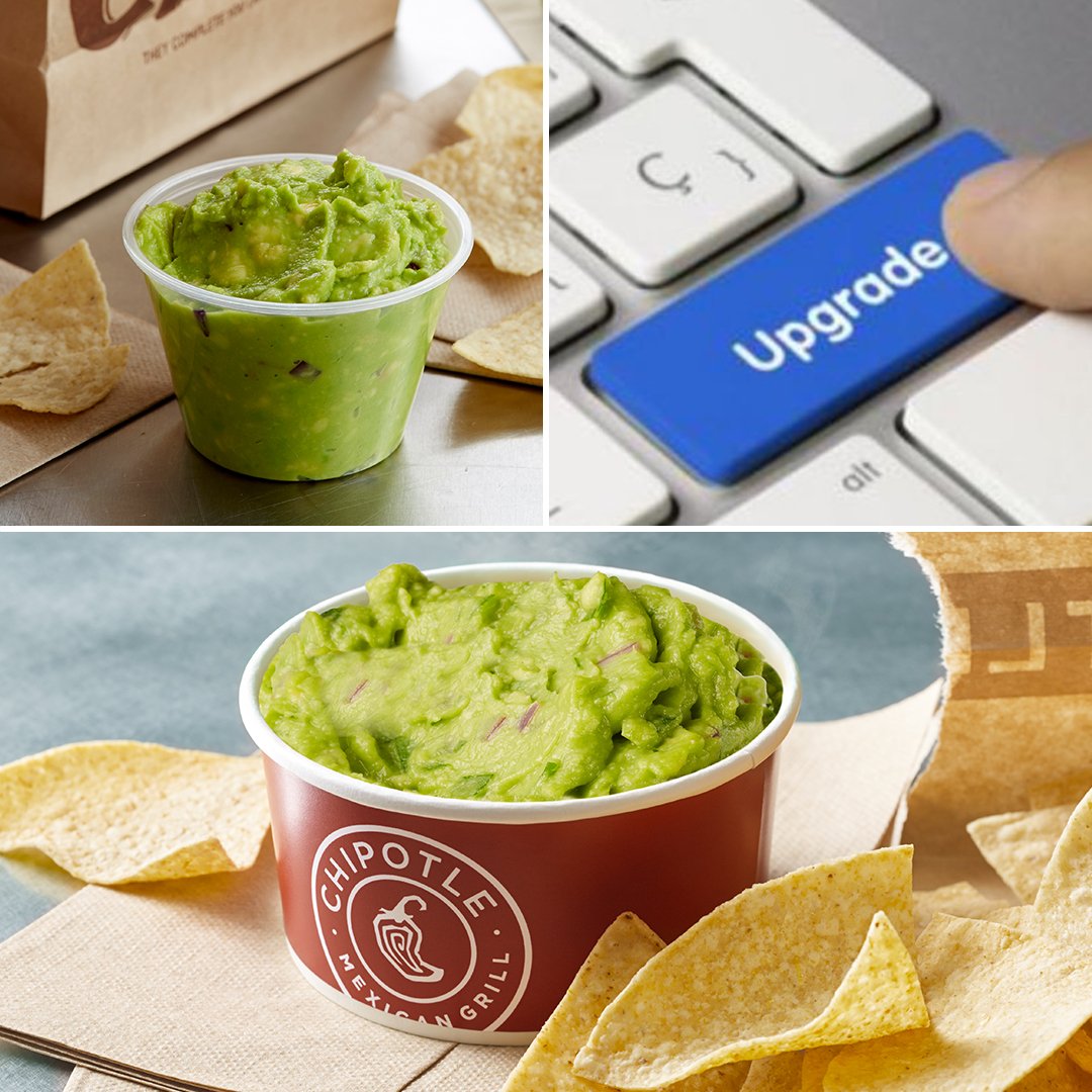ChipotleTweets's tweet photo. If you’ve been perfecting your chips to guac ratio, we’re sorry. Large guac is here. https://t.co/fw7G1CAzrm