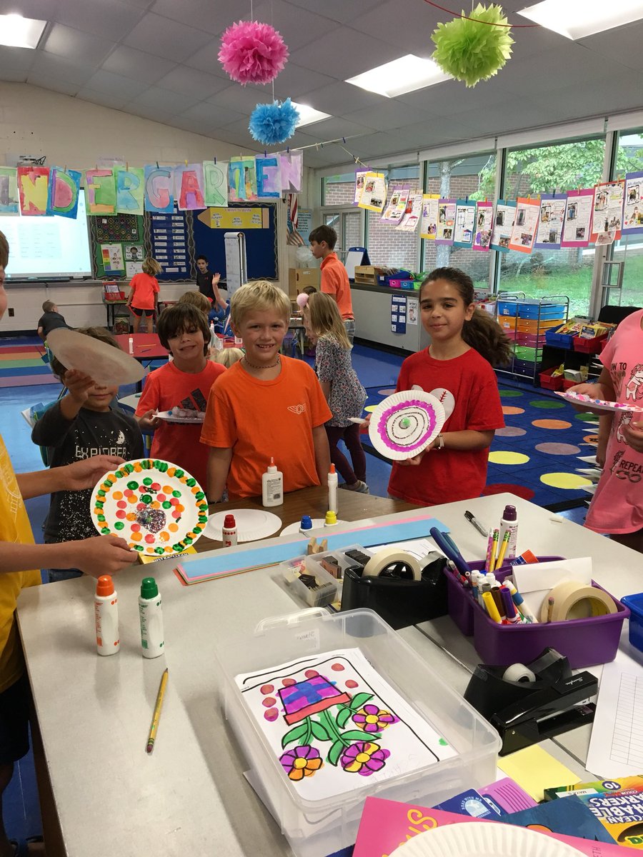 Buddy classes celebrating International Dot Day!