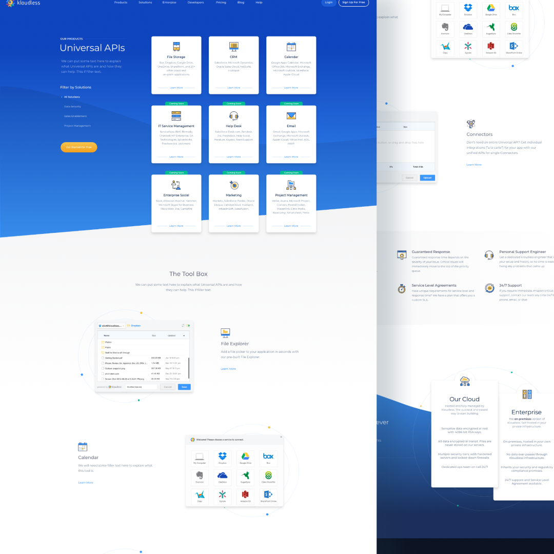 mossiodotco's tweet photo. First glimpse at some of the work our team did with our partner, Kloudless.  #dribbble #design #ui #ux #behance https://t.co/Ppg1oX4FtS