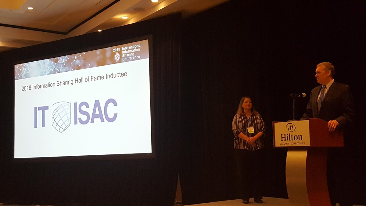 BAESystemsInc's tweet photo. It was a great week for @ITISAC and Peder Jungck, VP/GM of our Intelligence Solutions business. Congratulations on your induction into the @isao_so Hall of Fame! #IISC2018 https://t.co/ZexlO8FV4V https://t.co/keuMGsRxzs