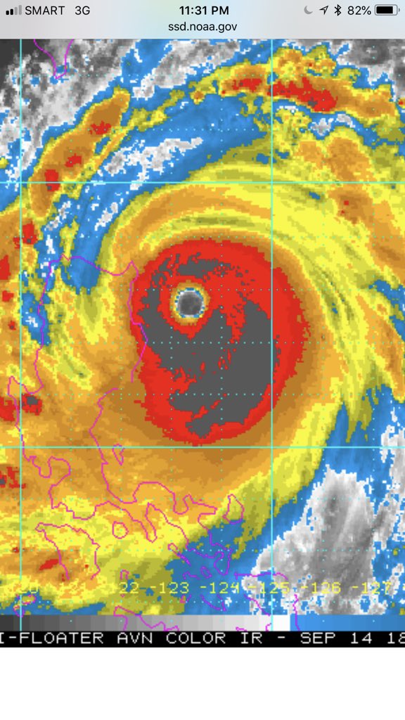 James Reynolds on Twitter "Super typhoon OmpongPH Mangkhut pulling