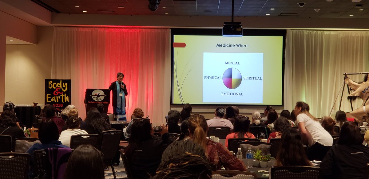 bodyandearth18's tweet image. Welcome to Beverly Stabber-Warne, RN! She helps empower the students at SDDU of Nursing in Rapid City to speak with their teachers. #bodyandearth18 #nativewellness