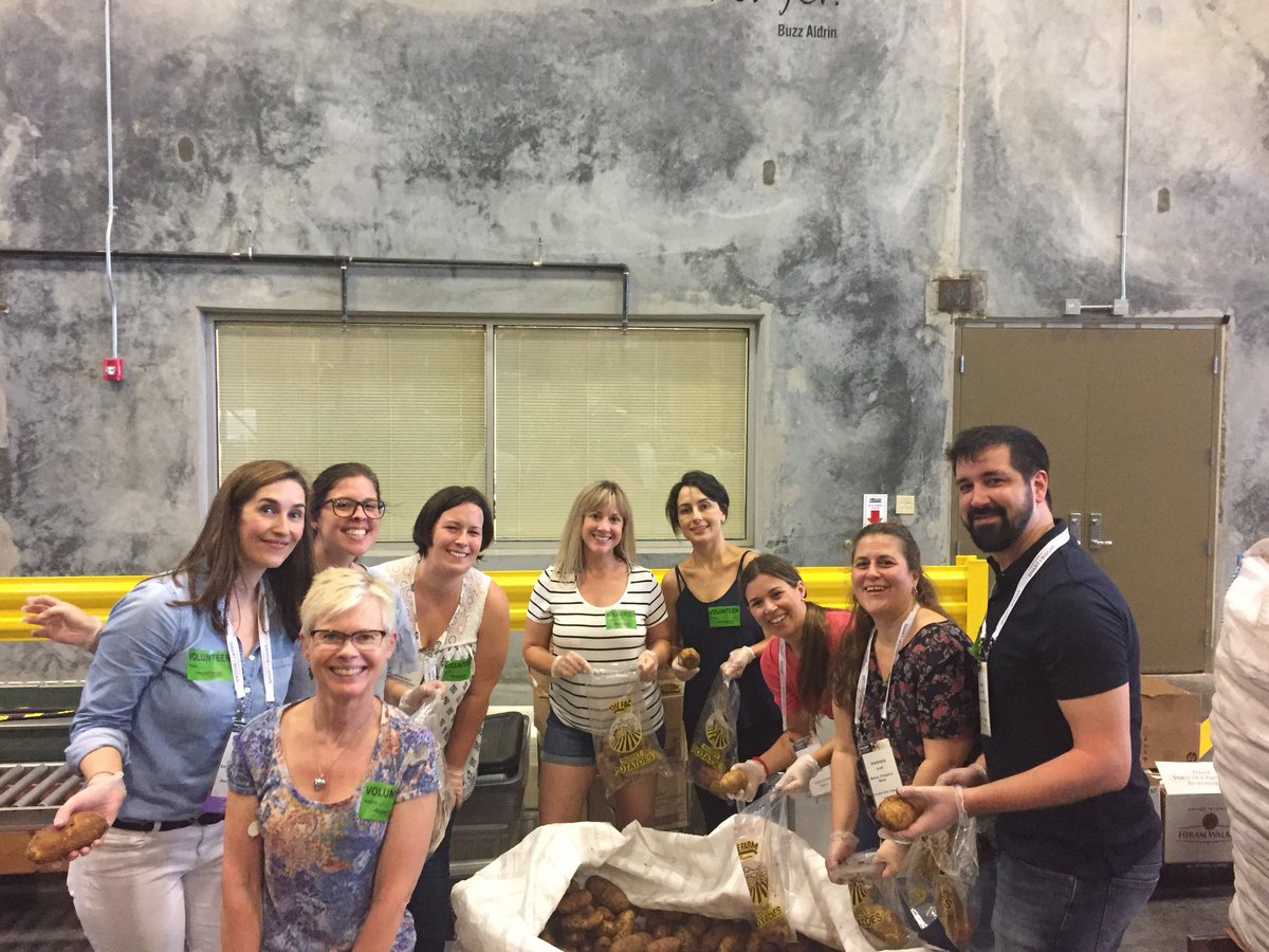 INTA's tweet photo. More photos of #TMAP2018 attendees volunteering at Orlando’s Second Harvest Food Bank on Wednesday! https://t.co/8V07J2oORj