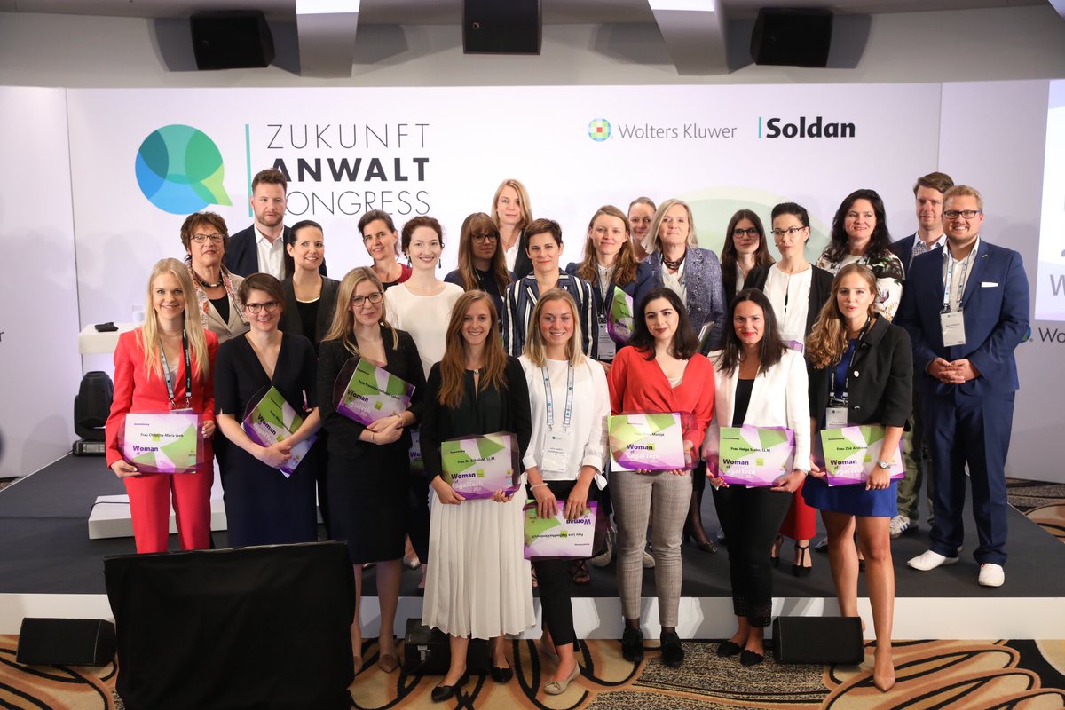 WoltersKluwerD's tweet photo. Wir gratulieren den “Women of Legal Tech” und sind stolz darauf, dass der @AZK_2018 Gastgeber dieser tollen Auszeichnung war!  @HoganLovells @BRYTER_io @bloglegaltech @NicoKuhlmann @MMBues @MichaGrupp #AZK2018 #WoLT18 https://t.co/QqCcWsaQso