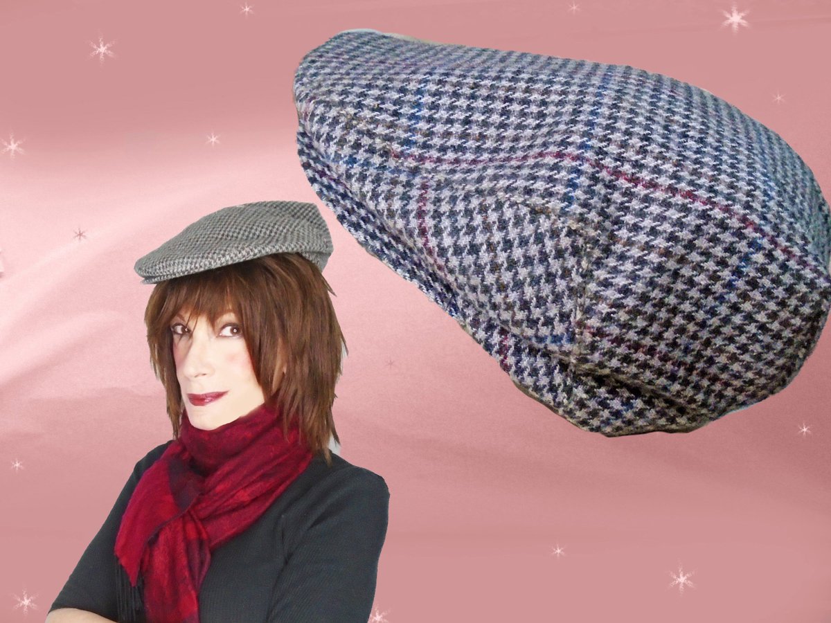 houndstooth driving cap