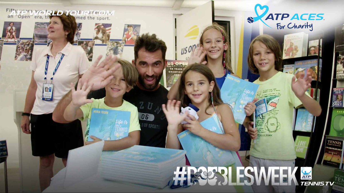 atptour's tweet photo. “Tennis is a learning game. You learn a lot more from your losses than when you win.”

Horia Tecau, a 2018 ATP ACES For Charity grant recipient, shares life lessons with the youth through his children's book.

Read More ➡️ https://t.co/Drm94tpSlW #DoublesWeek https://t.co/D5mWtKhNWP