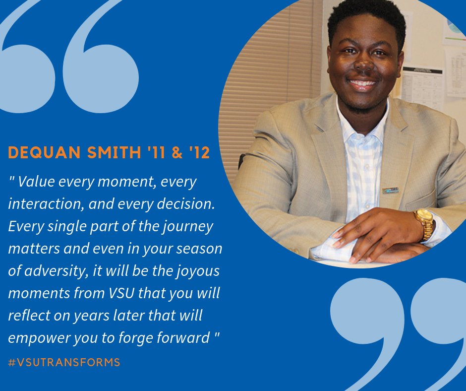 VSUTrojanAlumni's tweet image. Dequan Smith, ’11 &amp;amp; ’12, currently serves as a Graduate Instructor of Sport Management at Georgia State University &amp;amp; is in the Graduate Education department at Morehouse School of Medicine. At Morehouse, his role is responsible for...bit.ly/2CX9RDv  #AlumniFeatureFriday