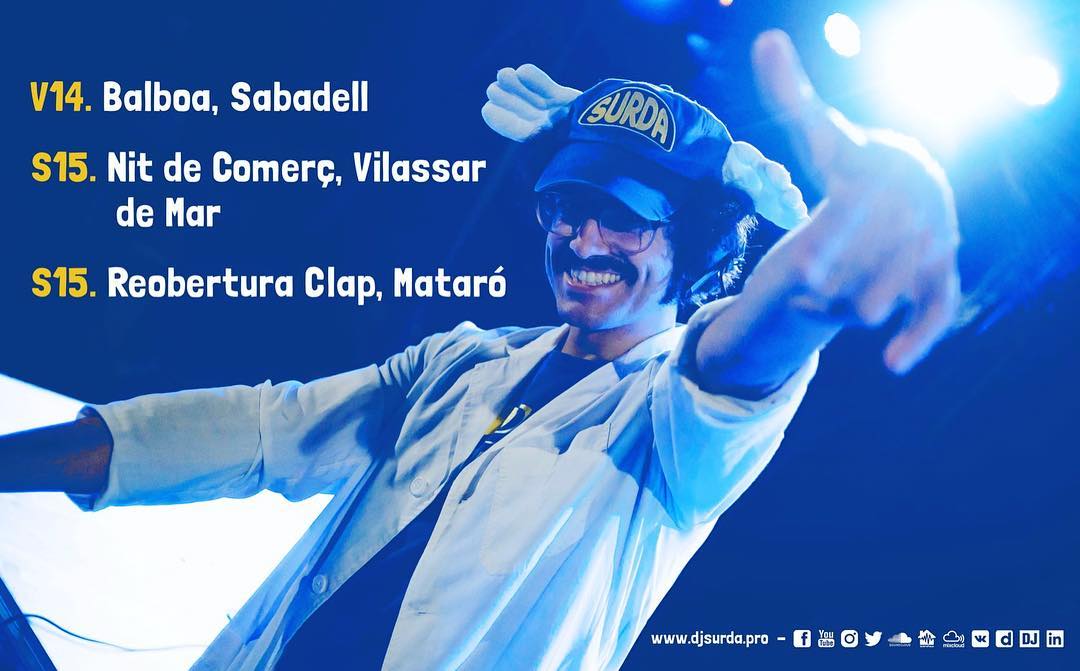 DJSurda's tweet photo. READY 4 THE WEEKEND x3 !!!
V14. @BalboaSabadell 🎸
S15. Nit de @VilassarComerc , @VilassardeMar 💃🏼
S15. Reobertura @salaclap, Mataró 🌴
+info: https://t.co/kAb9QUYTS1
📸 by @ berto.cox
👐 #DJSurdaTeDaAaaLas #FormulaSurda #Calendari #Calendario #Calendar #DjSurda https://t.co/TbcDk9aAYf