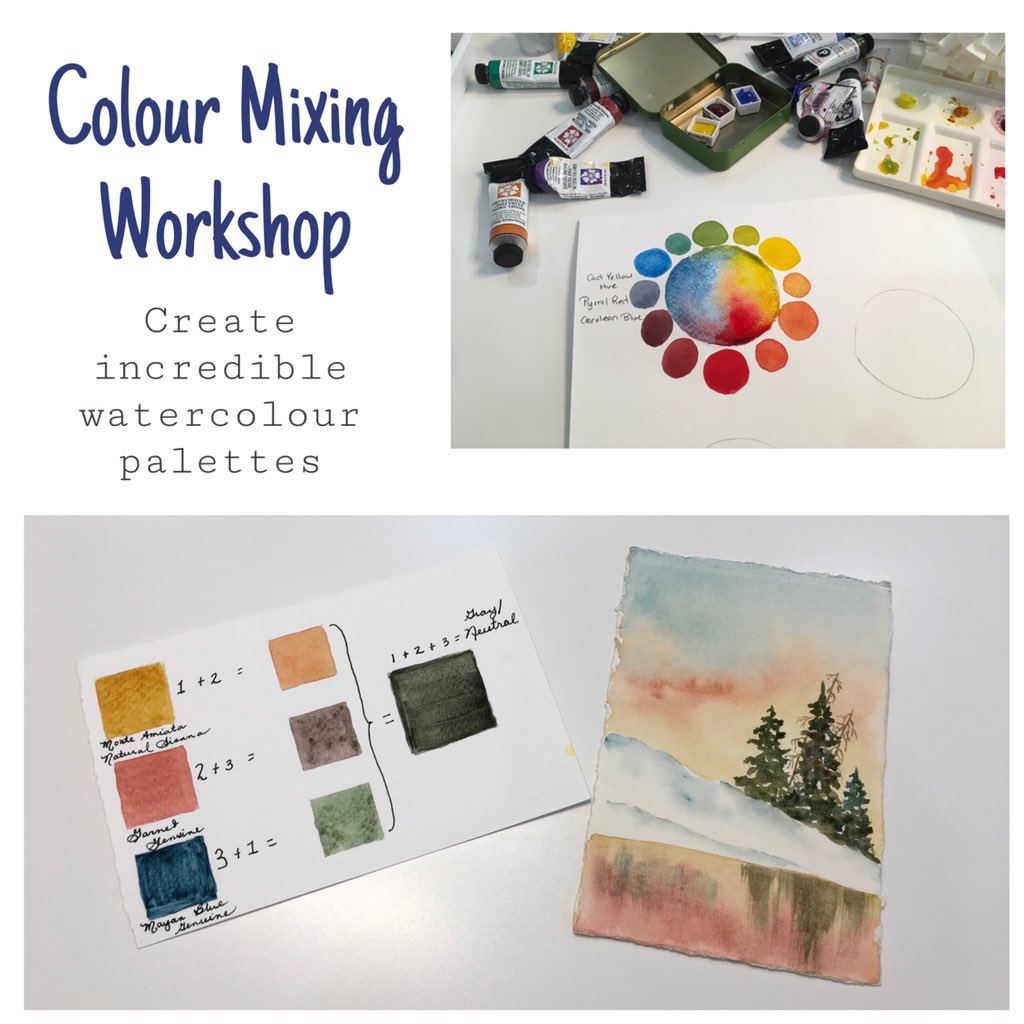 RidgeSideArt's tweet photo. Incredible watercolour palettes lead to harmonious colours in your art.  Join Sharron MacBride for this spectacular watercolour class Tues Sept 19 in the eve.  Find out more at https://t.co/OLCrBqQrdp https://t.co/PRop03O59j