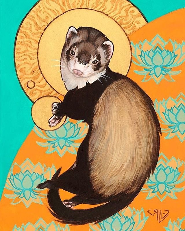 InkAndClaw's tweet photo. Loki Among The Loti, by @RhondaLibbey on #FerretFriday #MusteliDays https://t.co/Iu2E7GwNF7 https://t.co/UmjwXFC4V5