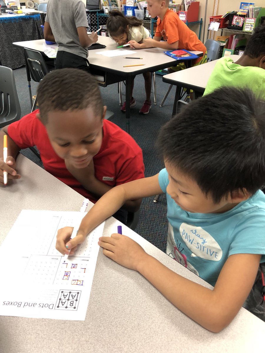 deanne_ewan's tweet photo. We are enjoying a game of @Dots and Boxes” on International Dot Day! https://t.co/Uev7M2UNYn