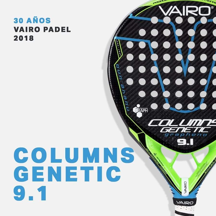 Vairo Padel on Twitter: "#ColumnsGenetic 9.1 #diseño #tecnología 👉Construction Graph 👉Silicon Touch Zone 👉Antishock Cover Protection 👉Spot Zone 👉Undergrip Absorption 👉Speed Shot Confort 👉Carbon Composite #Vairo