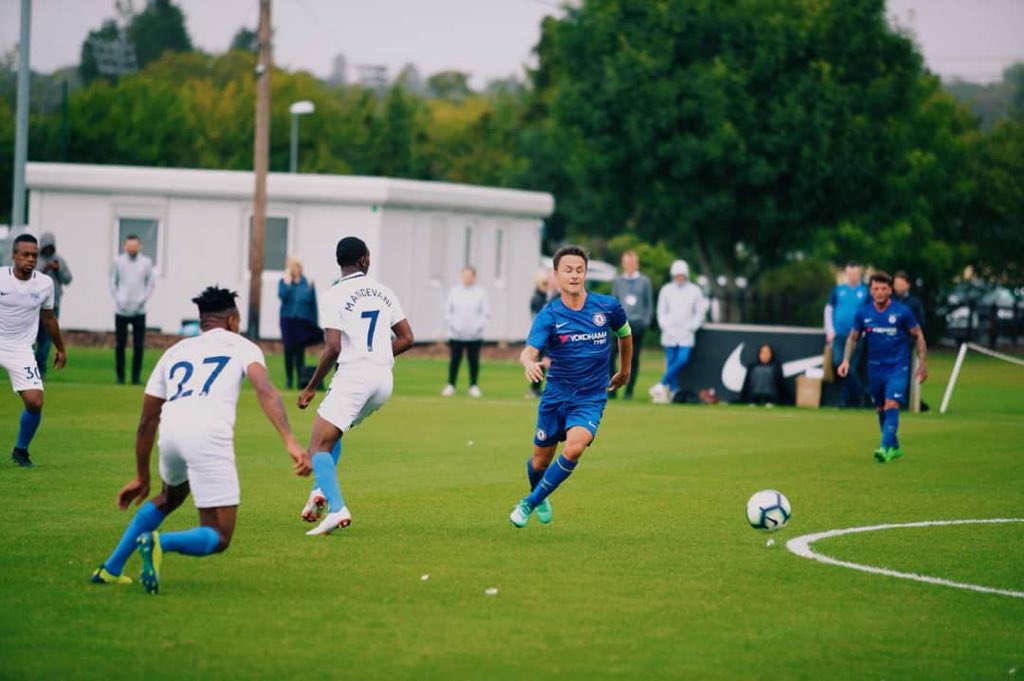 rexonaghana's tweet photo. It was a draw! The #AfricaXI truly stood their ground and showed the @ChelseaFC legends what they are made of. #BeTheNextChamp #StreetToStamford https://t.co/V8fw2BZVYU