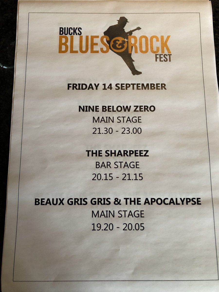 buckssu's tweet photo. Launching our new gin menu tonight at @BucksBluesFest - come down and try one whilst listening to some first class rockin’ blues... #blues #rock #livemusic https://t.co/mnm9GohflE