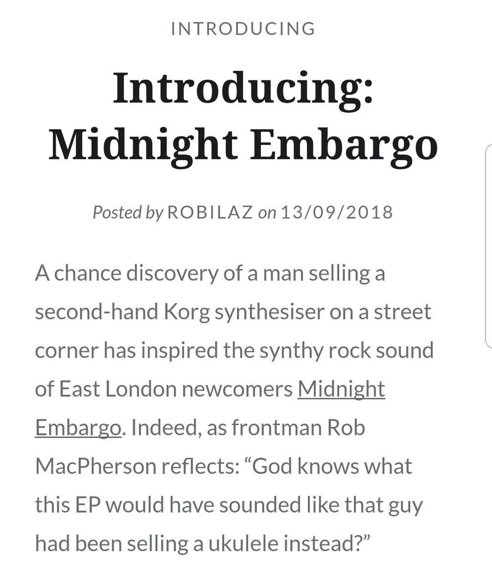 MidnightEmbargo's tweet image. What would our EP have sounded like if @RJ_Macpherson had bought a ukulele instead? 🤔 gigradar.co.uk/introducing-mi…