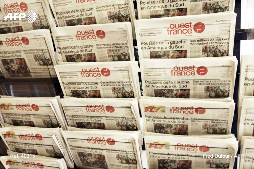 afpfr's tweet image. Nouvel appel à la grève chez 
@OuestFrance contre un projet de réorganisation qui se traduira par 56 suppressions d'emploi
u.afp.com/o6c7 #AFP