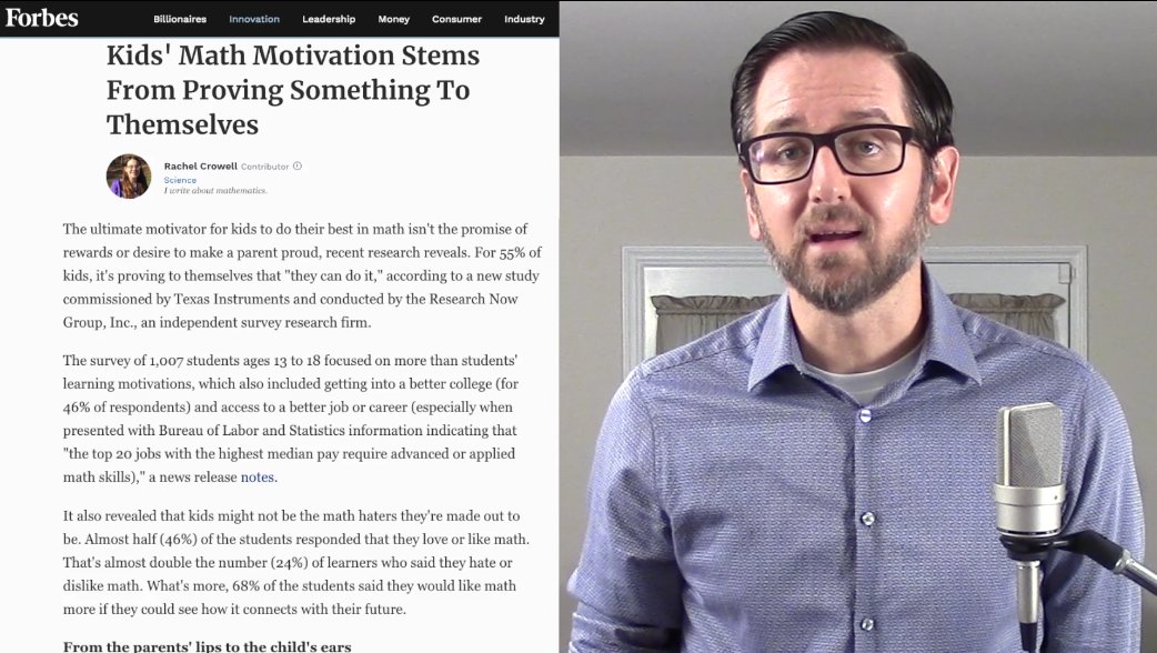 pocketlodge's tweet photo. When will I use math in my real life? Let's change the way we answer that question. Today's episode of #TheSingleIssue looks at @writesRCrowell's article in @Forbes --> https://t.co/na6J87aHSu https://t.co/ev6UOHOj3n