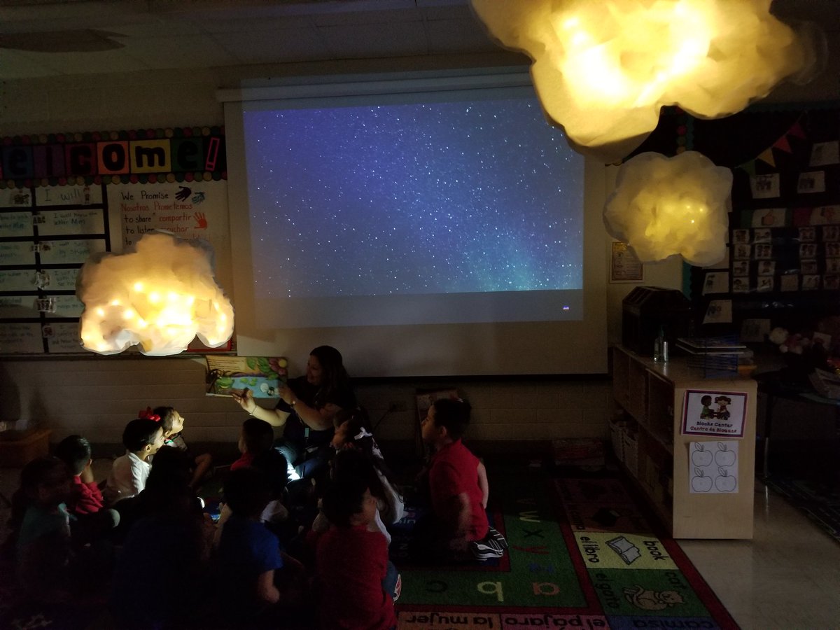 MsPetit21's tweet photo. Reading under the sky...🤗🌌🌠📚
#diyclouds #teamwork #readingisfun #KidsDeserveIt @LamarEagles #prekduallanguage #teacher and #paraprofessional #elmosquito #theickystickyfrog #HEBRead3ReadIn #HEBRead3
#LiteracyStrong https://t.co/GC5yGh62bX