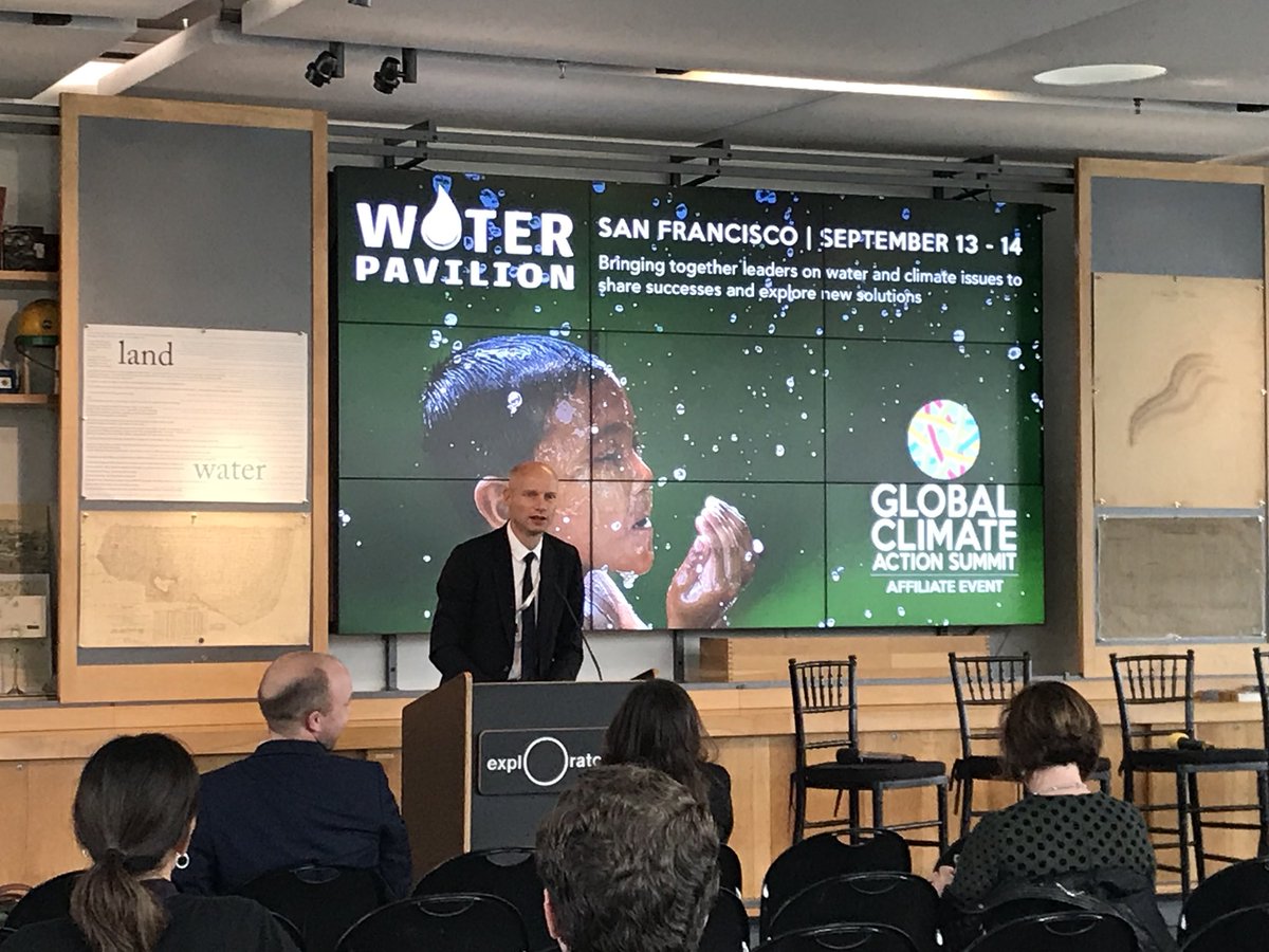 “We need to understand water better, value it, and manage it” @henkovink kicking off #WaterPavilion conversation about Financing Water-Climate Solutions @GCAS2018 #GCAS02018 @TheH2OInstitute