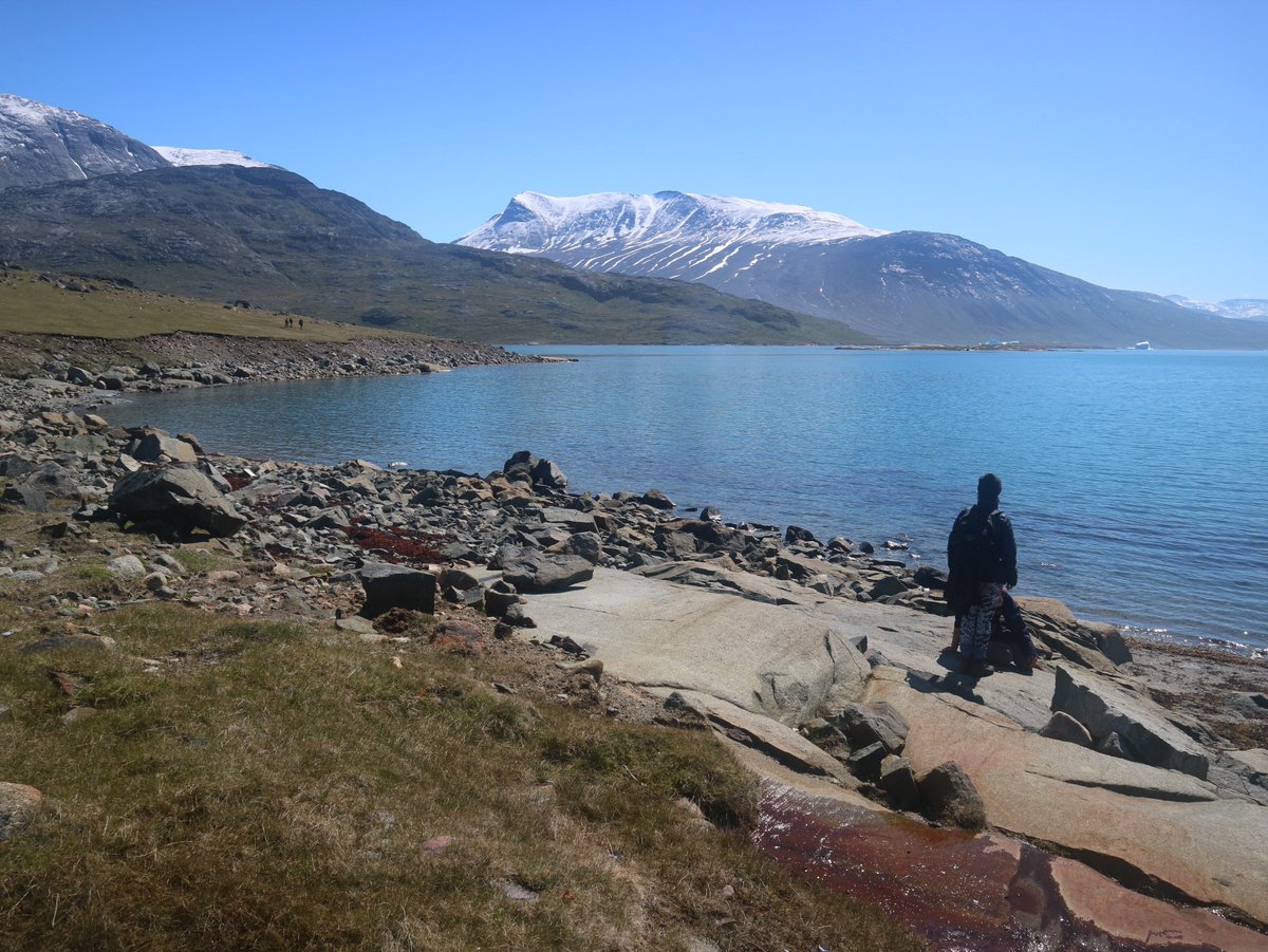 greenlandmap's tweet photo. The first 2 days in the village were spent doing reconnaissance of each mapping area. We identified the main rock types in each area, and were also able to get a feel for the terrain. This allowed us to make a better plan for mapping strategy over the coming weeks. https://t.co/zE1uef2G6o