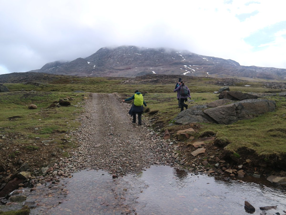 greenlandmap's tweet photo. The first 2 days in the village were spent doing reconnaissance of each mapping area. We identified the main rock types in each area, and were also able to get a feel for the terrain. This allowed us to make a better plan for mapping strategy over the coming weeks. https://t.co/zE1uef2G6o