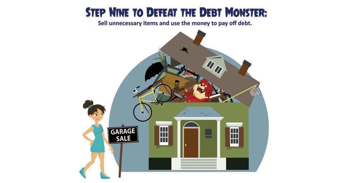 It’s financial wellness Friday, and ACT is proud to present our ninth step to help manage debt taken from our 2018 Defeat the Debt Monster calendar. Step 9: Sell unnecessary items and use the money to pay off debt. For more about the Debt Monster visit: accountcontrolfoundation.org