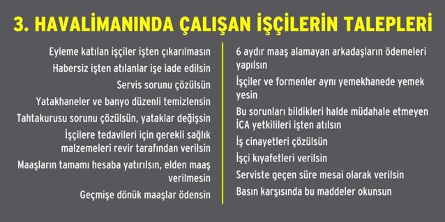 Çok şey mi istemişler?