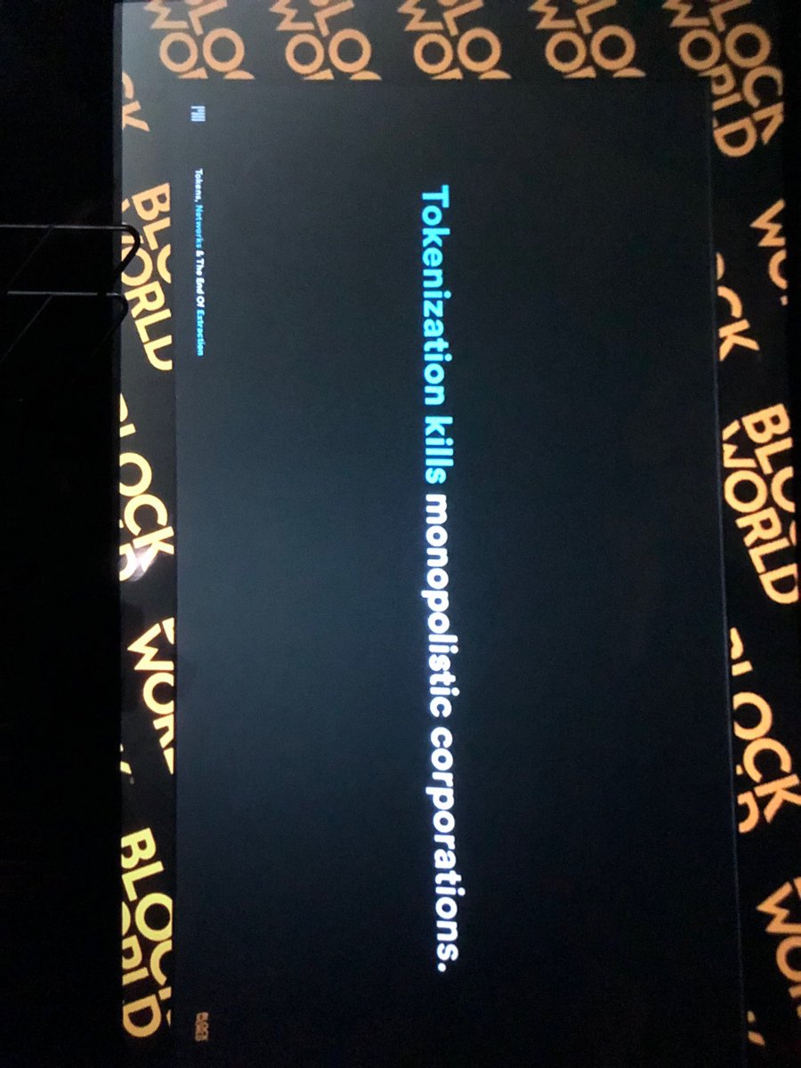 HemantElhence's tweet photo. Tokenized #blockchains are much better than Govt antitrust regulation to eliminate monopolistic entities #blockworld18 @Kjer @PublicMrkt https://t.co/PdNKjAQylv