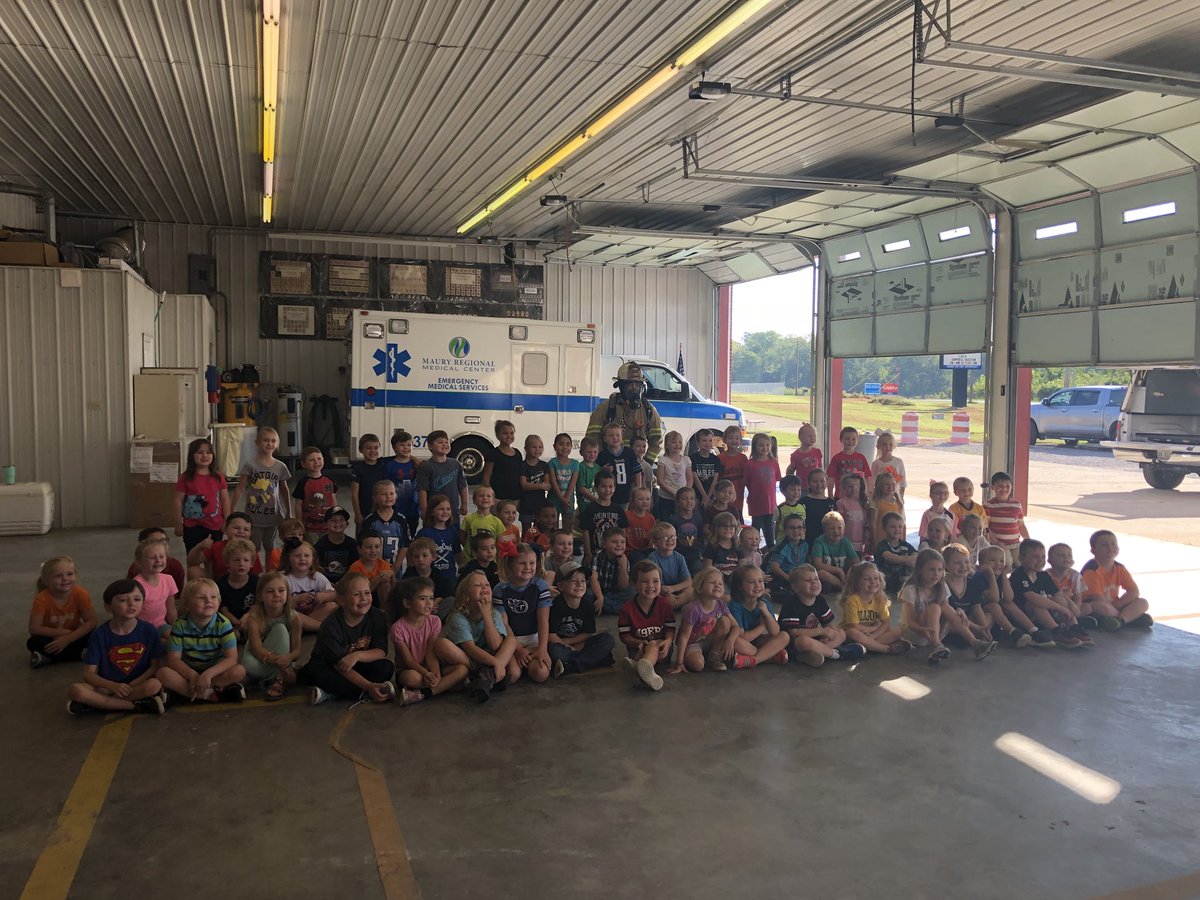 khrystenrae's tweet photo. Field trip fun! We learned a lot about fire safety, and we loved seeing the firetrucks! Thanks to Culleoka Fire Department for letting us come hang out with them #firstfieldtrip #kindergarten @pdl1152 https://t.co/df465xo9oi