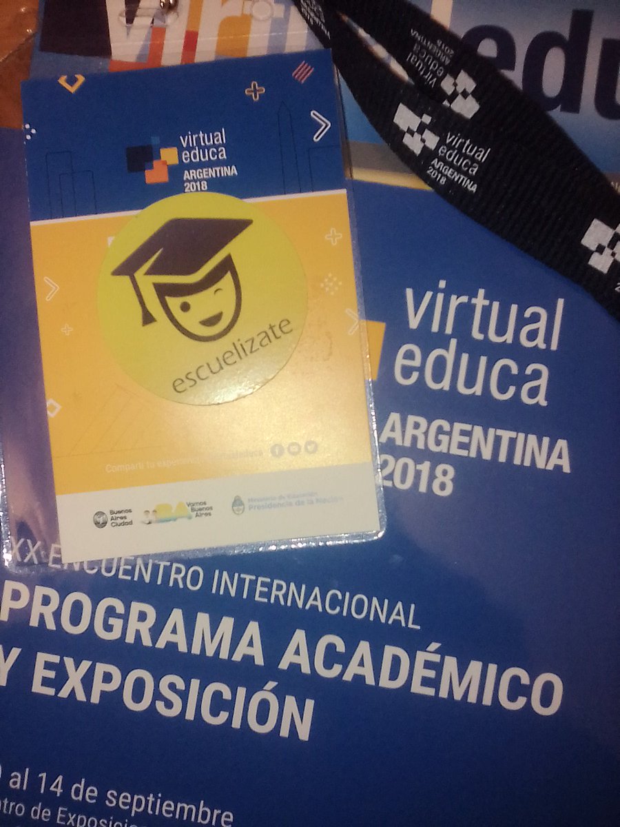 escuelizate's tweet photo. Presentes en el Encuentro Internacional de Educación, Innovación y Tecnología #VirtualEduca , compartiendo los desafíos que se vienen para la región y como asumirlos, en pro de los más chicos y su futuro

#virtualeduca2018 @virtualeduca #educacion #innovacion #tecnologia #edTech https://t.co/QU87ELH7K2