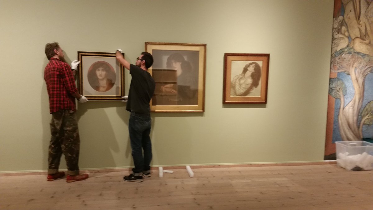 We are supporting our lovely friends  @Millesgarden  for their #WilliamMorris exhibition in Stockholm with the loan of these @BradfordMuseums gorgeous pictures of #JaneMorris. Previews tonight, open tomorrow. With great loans also from @WmMorrisSocUK & @WMGallery