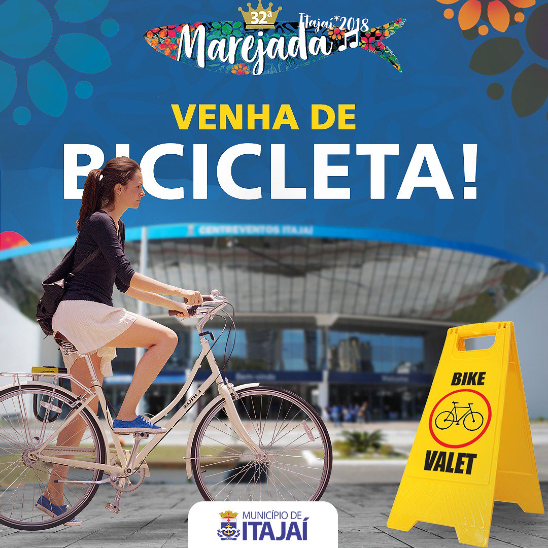 pref_itajai's tweet photo. Itajaí irá disponibilizar a todos os visitantes da maior festa do pescado do Brasil, um bicicletário moderno, com atendimento personalizado e totalmente gratuito. Vem saber mais: https://t.co/3TMy6sfp2e https://t.co/YdJgBdqhVV
