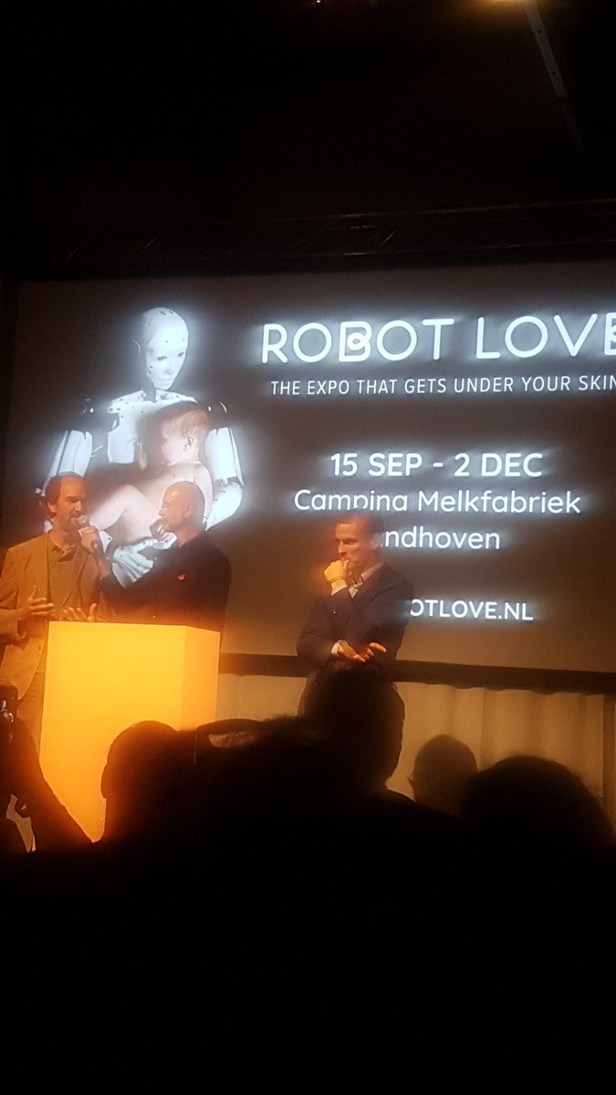 HDohmen's tweet photo. @HenriSwinkels gedeputeerde Brabant, en @StSteenbakkers wethouder Eindhoven openen expo @robotlove_nl. Meer over expo en oprichting #NVvR Ned Vereniging voor Robotrecht, gevierd met seminar juridische aspecten #robotica & kort geding met robot als gedaagde https://t.co/yVF9iS6Wz9 https://t.co/g7jR7TuhUB