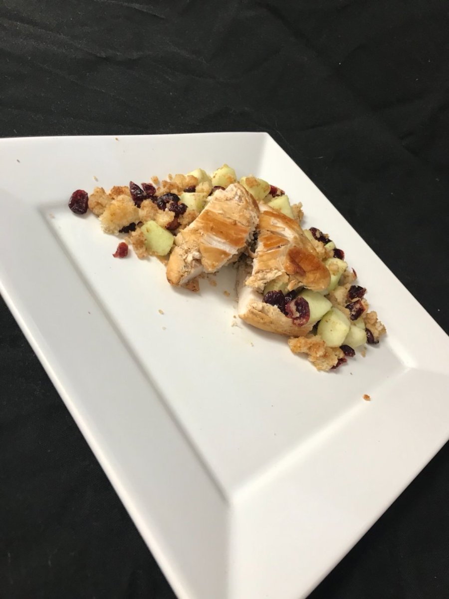 PCSD_PHS's tweet photo. Congratulations to our first #PHSCookOff winners of the school year! This team rocked the mystery basket knife challenge by preparing stuffed chicken breast made with made-from-scratch apple & dried cranberry stuffing. So impressive! @lamoehr @PHS_ProStart @ProStart #RaiderStrong https://t.co/JJwwoDztE0