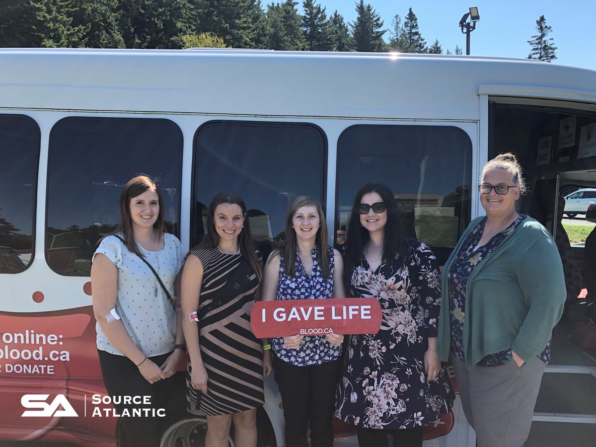 SourceAtlantic's tweet image. The Canadian Blood Services have recently been in urgent need of Donors. A handful of our employees from our Saint John Chesley Drive branch decided to make a team activity and donate together! #SourceAtlantic #TeamBuilding #ItsInYouToGive