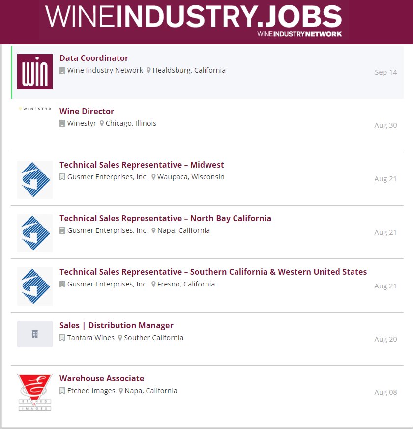 Wine Industry .Jobs (WineCareer) Twitter