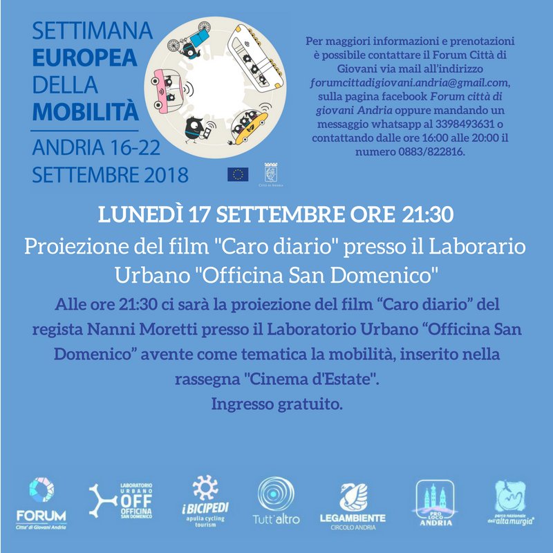GiovaniForum's tweet photo. #andria #settimanaeuropeadellamobilità #MobilityWeek https://t.co/w5bAA57B9P