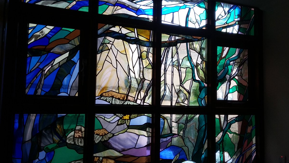 BeyondWallsATD's tweet photo. We asked Emma Butler-Cole Aiken, who made the original Sanctuary Stained Glass window for the Sciennes Road Royal Hospital for Sick Children in 1997, to tell us about that process, and how the old influenced the new. #NHS #arttherapy #stainedglass https://t.co/tBXZv0byEz https://t.co/L55B0Zmtyo